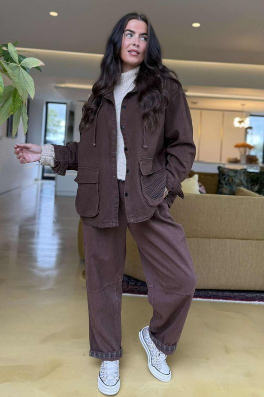 Mercer Soft Twill Jacket Mahogany 